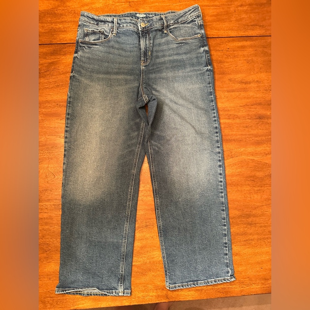 Old Navy Blue Straight Leg Jeans